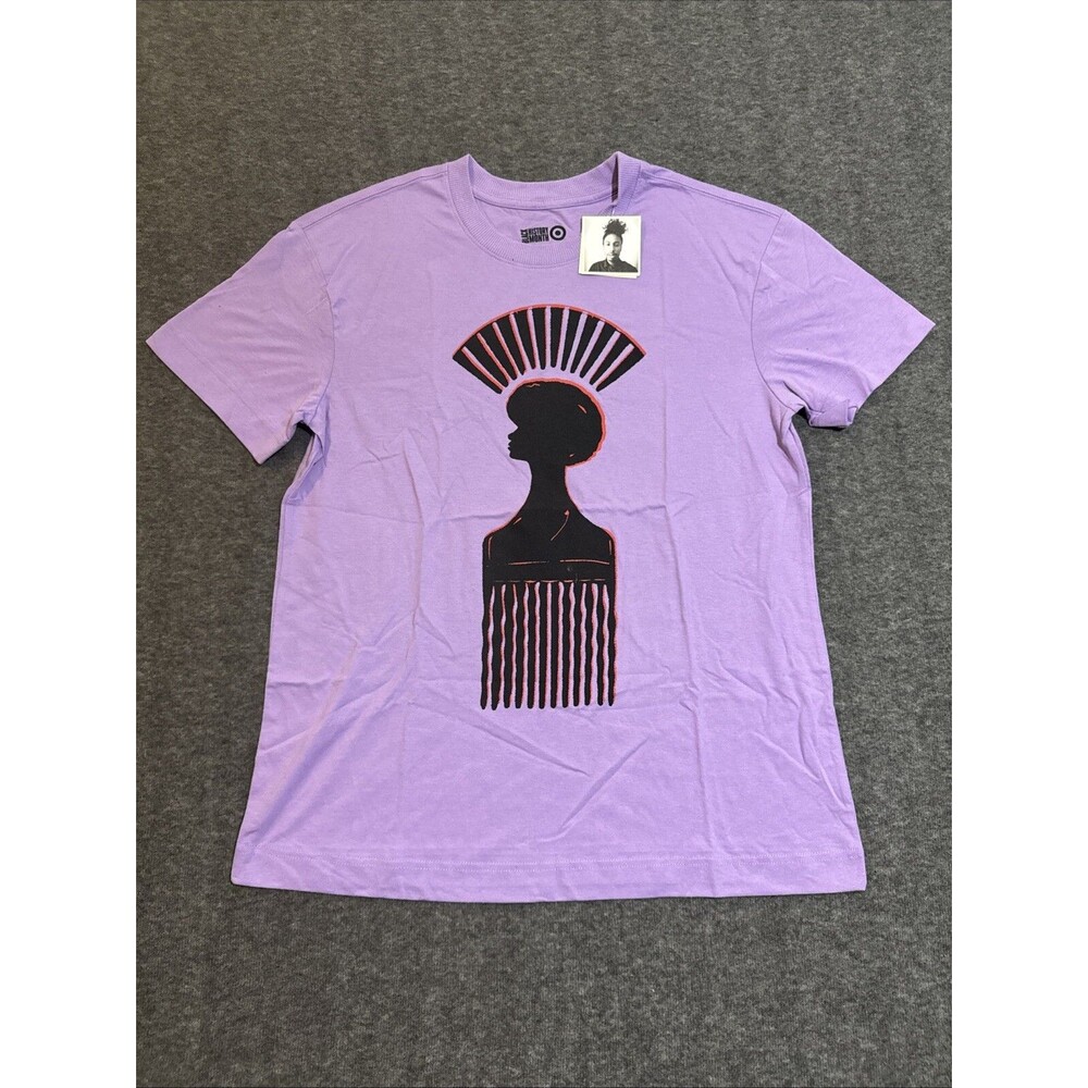 Target Women's T Shirt Black History Month Graphic Print Purple Medium